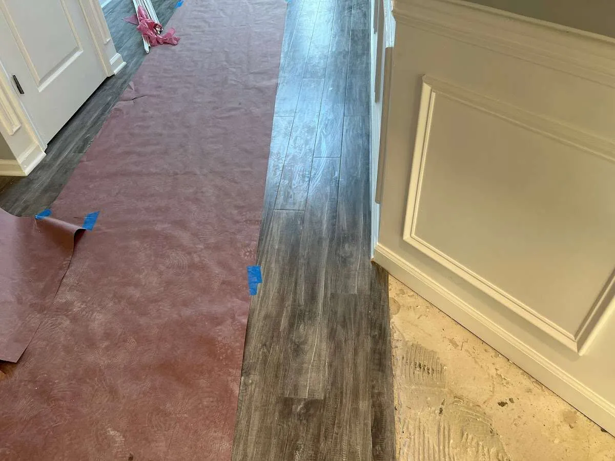 Completed marble shower restoration in Montgomery Village